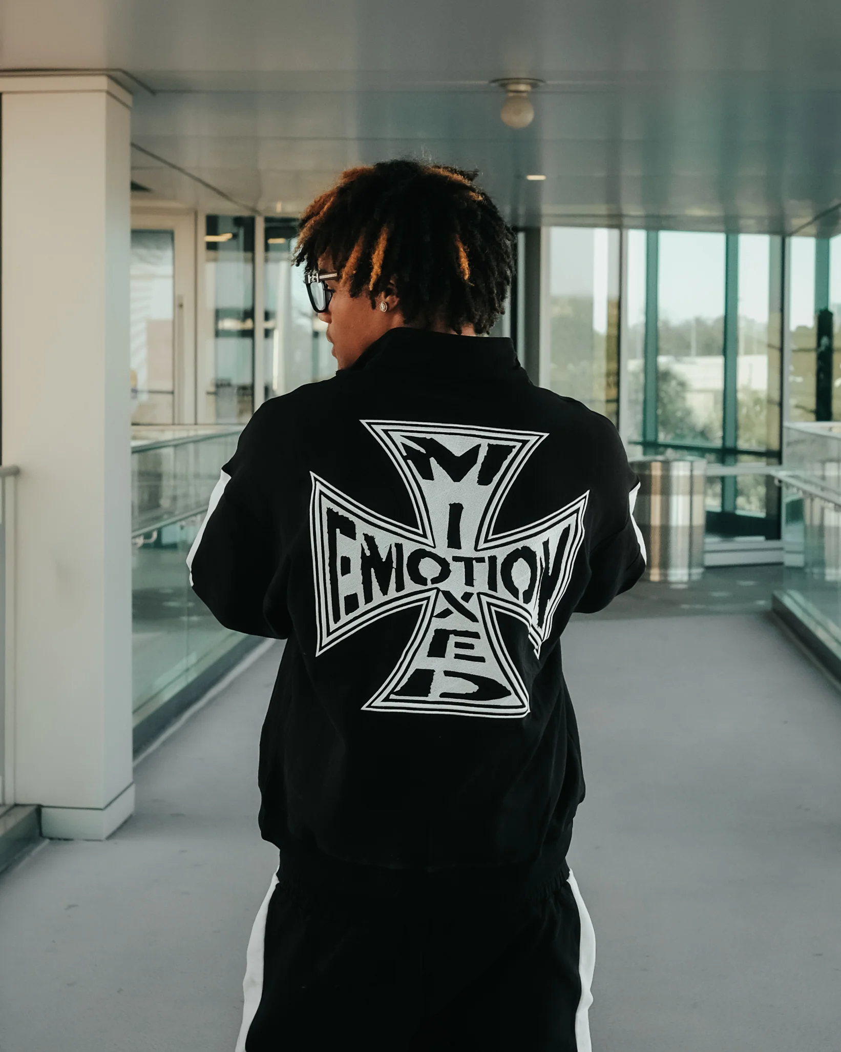 Black “Quarter” zip Jacket - Image 3