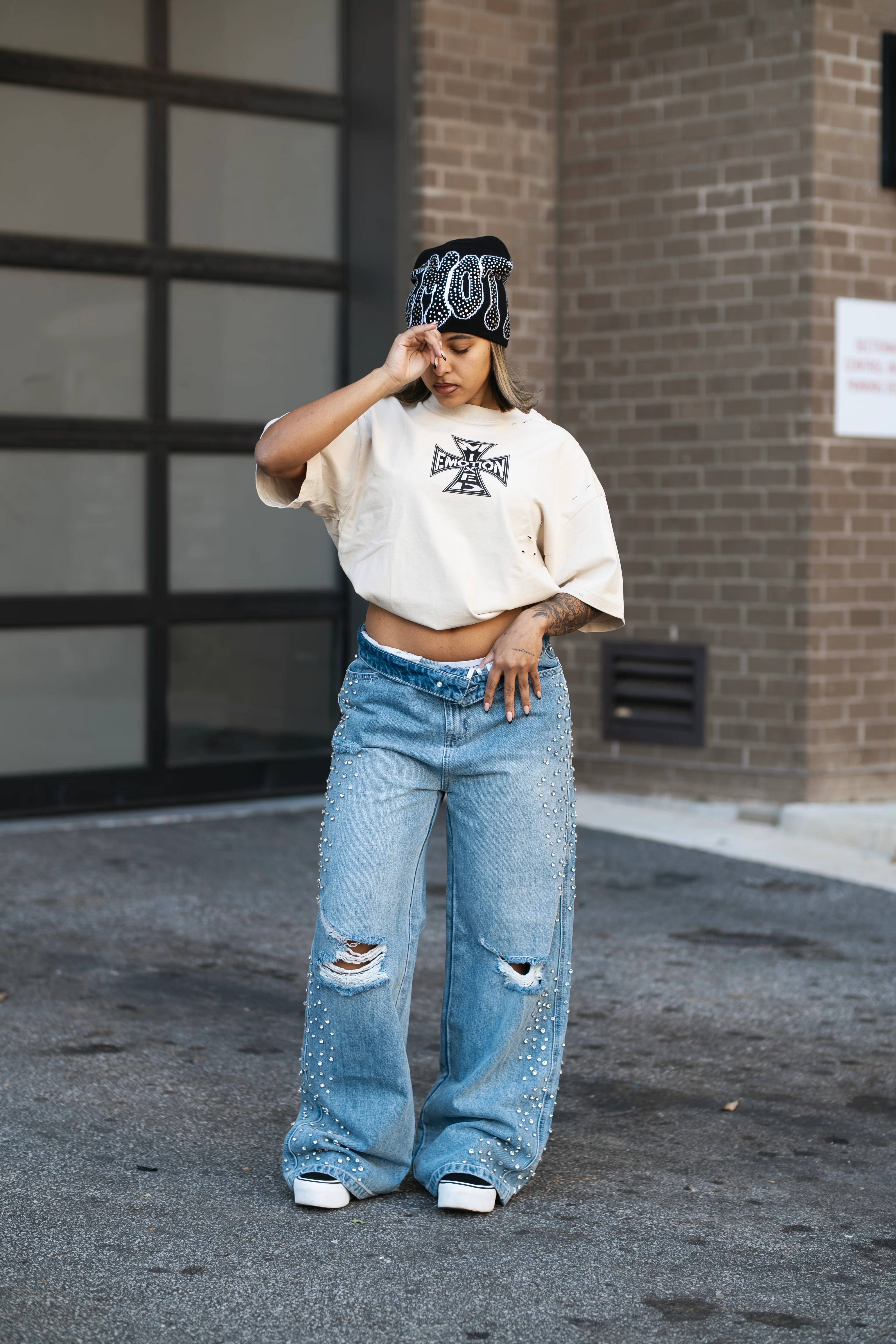 Blue ‘Stone’ Baggy Jeans - Image 3
