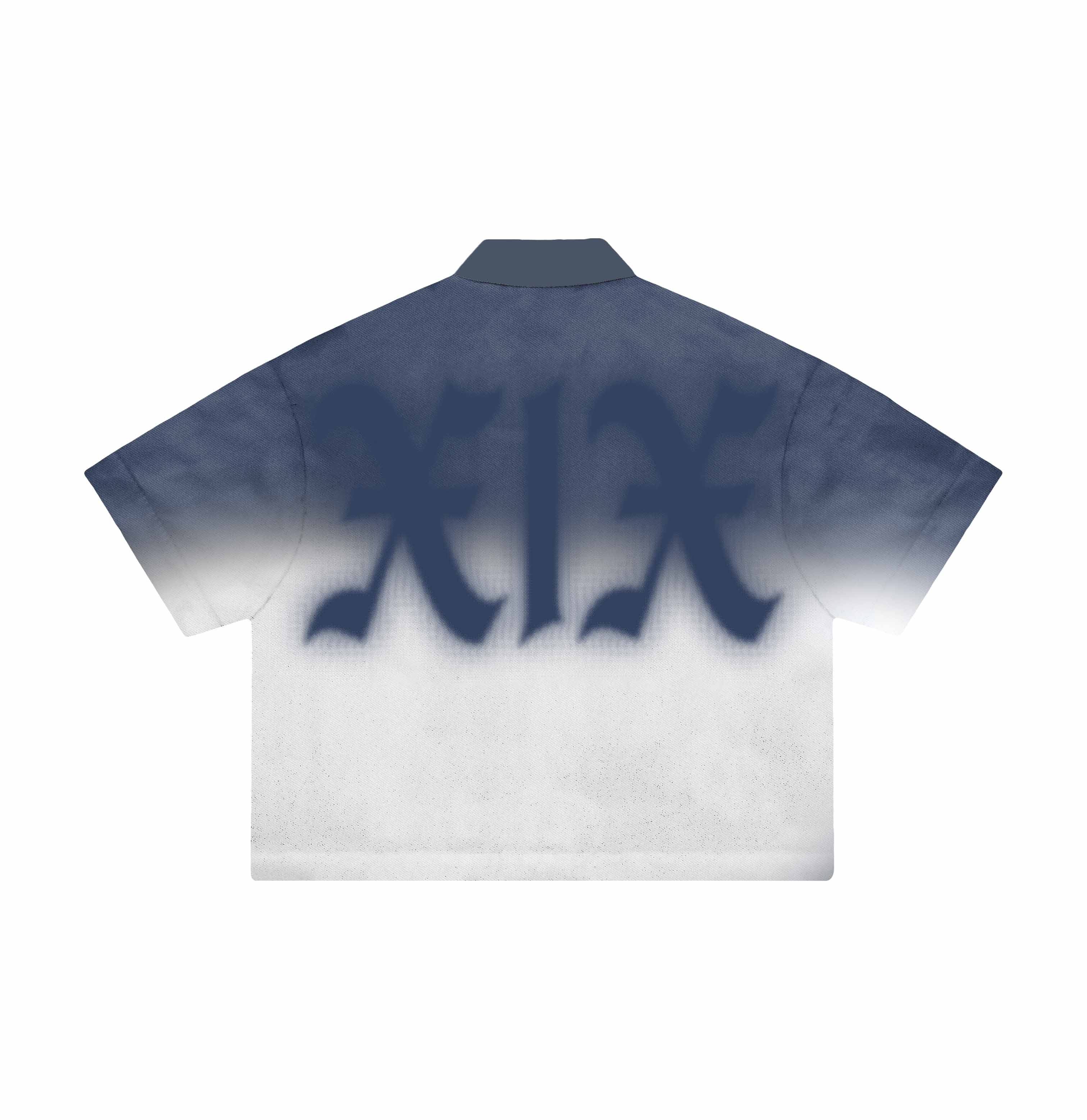 Blue “XIX” Button Up Shirt - Image 2