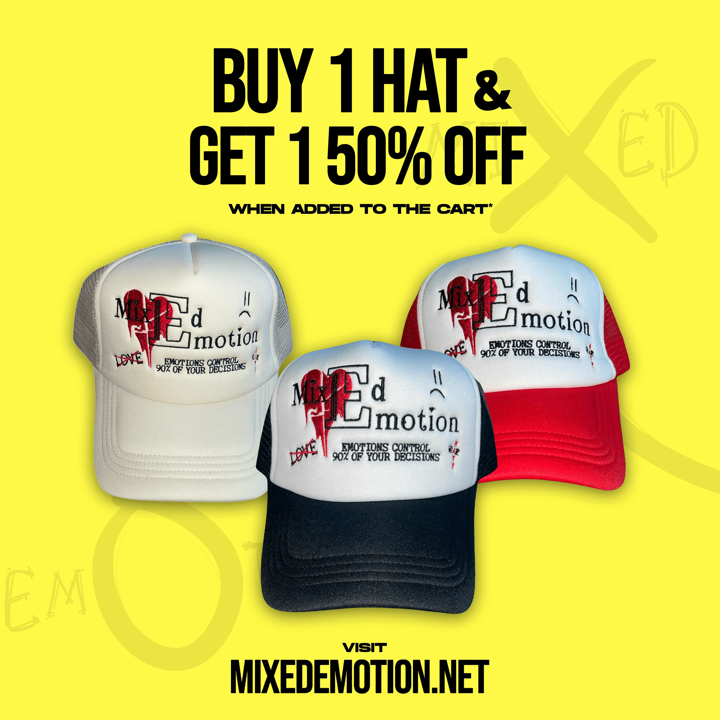 Cream "ME" Trucker Hat - Image 2