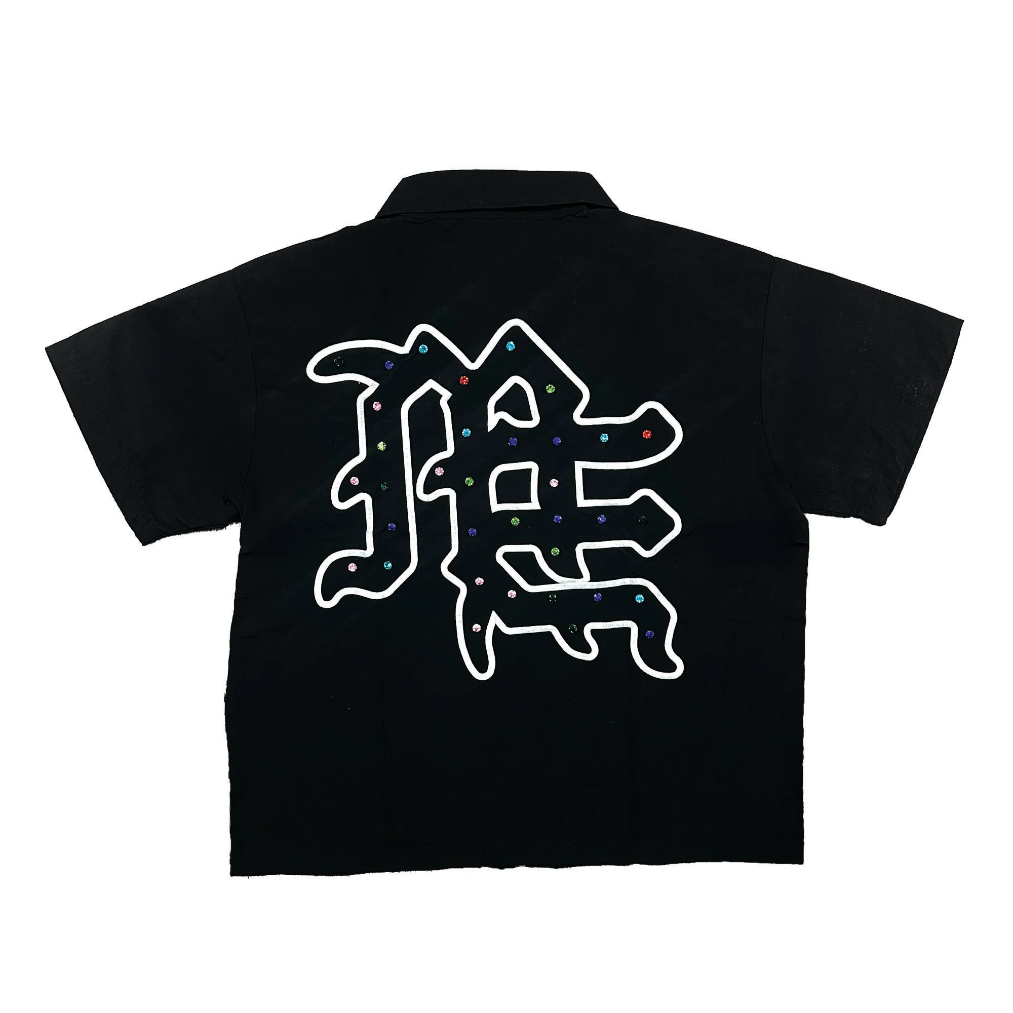 “ME” Rhinestone Zip Up Shirt - Image 2