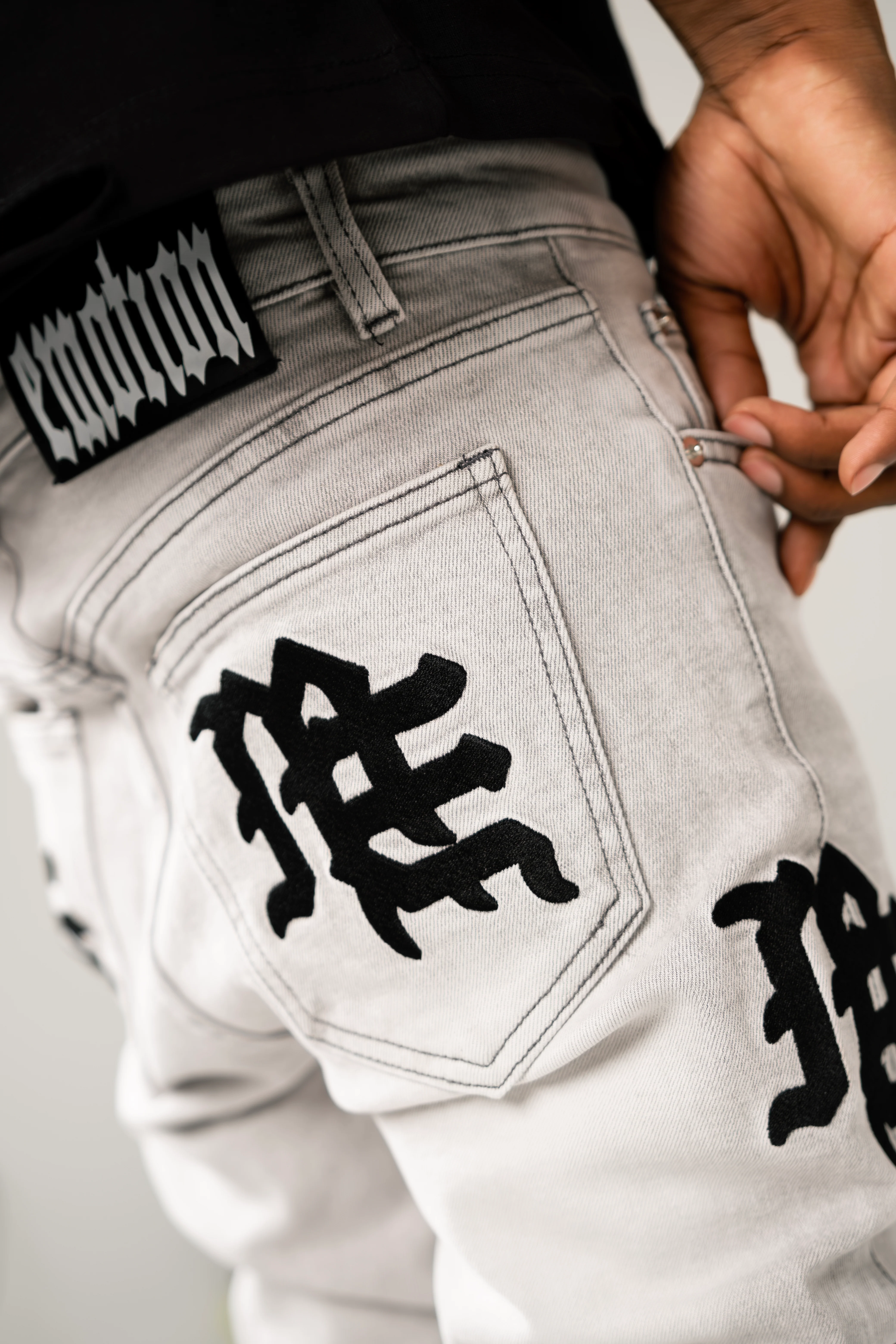 Monogram Denim Grey Wash - Image 5