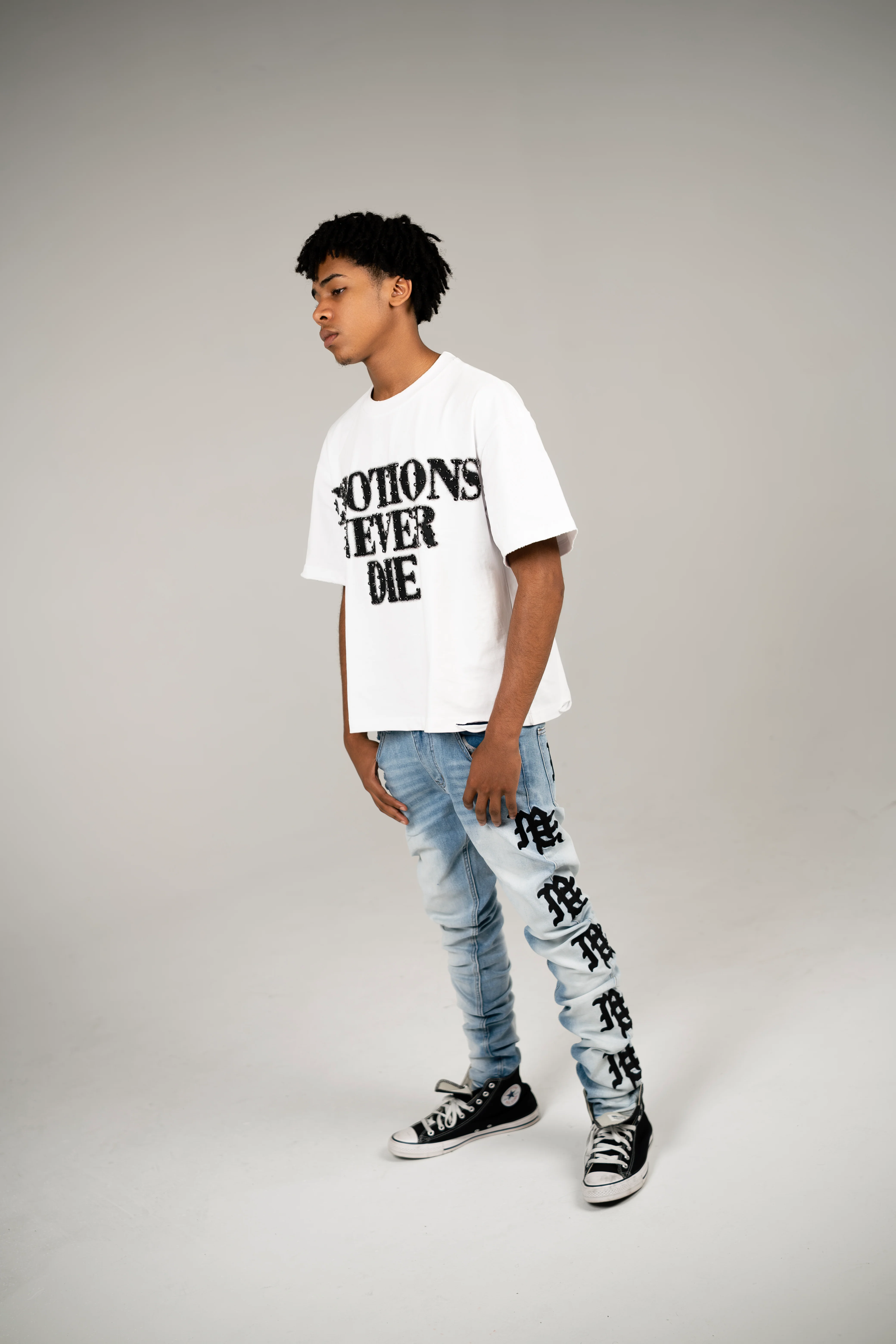 Monogram Denim Light Blue Wash - Image 2