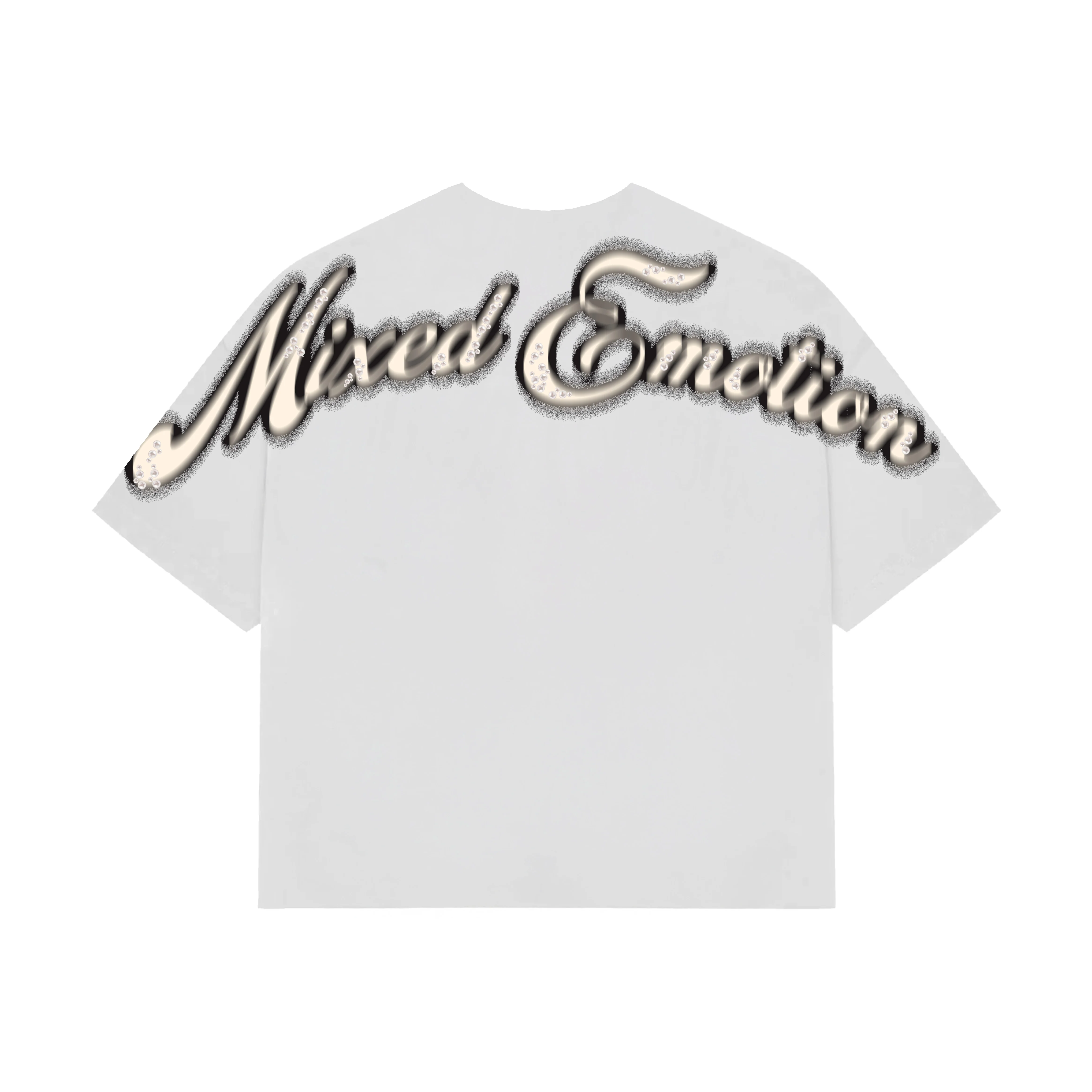 White “Pearl” Cropped Tee - Image 2